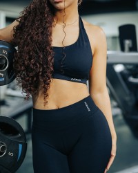 Aura Seamless Top - Crna