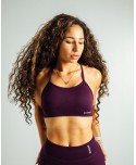 Aura Seamless Crossback Top - Ljubičasta