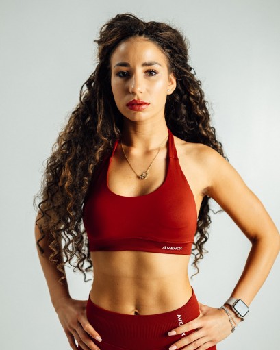 Aura Seamless Top - Crvena