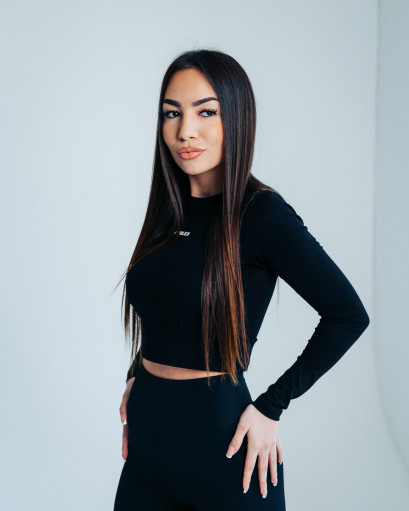 Motion Crop Top - Crna
